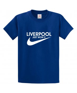Football Club Just Won It Classic Unisex Kids and Adults T-Shirt